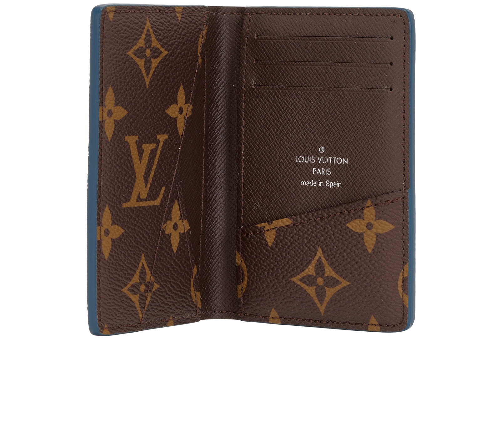 Louis Vuitton Pocket Organiser, &pound;295, Accessories, Blue, Canvas, Other view